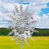 Reflektierende Vogelschreck Windspirale Vogelabwehr Silber Reflektierende Wind Spiral...