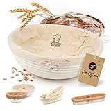 Backefix Gärkorb rund 27 cm für 1,5 kg bis 2 kg Brot - Gärkörbchen groß zum Brot backen...