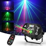 Nigecue Discolicht Partylicht mit Fernbedienung, Musikgesteuert Disco Licht mit Stroboskop, 2M USB...