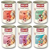 animonda GranCarno Adult Herzhafte Variation (6 x 400 g), Hunde Nassfutter für ausgewachsende...