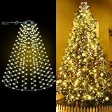 ELKTRY 400 LED Weihnachtsbaum Lichterkette, Christbaumbeleuchtung mit Ring 2M x 10 Girlanden,...