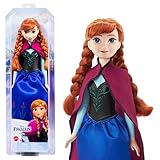 Mattel Disney Prinzessin Anna Puppe, Die Eiskönigin Puppe, kämmbare Haare, beweglich, im...