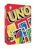 Mattel Games UNO-Kartenspiel, mit 112 Karten in hochwertiger Metallbox, exklusive Sammlerdose,...