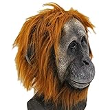 HENGYUTOYMASK Realistische Latex Gorilla Maske Tier Schimpansmaske Halloween Kostüm Erwachsene...