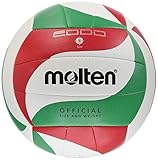 Molten V5M2000 Volleyball, Pro Trainingsball, weiches Synthetik-Leder, maschinengenäht,...