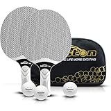 Senston Tischtennisschläger Set, Professionelles Tischtennis Set für 2-4 Spieler, Verbundgummi...
