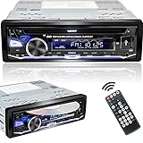 Alondy Autoradio mit CD/DVD Player Bluetooth USB,1Din CD-Tuner mit RDS Radio FM AM...
