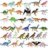 FANTESI 39 Stück Dinosaurier Figuren Spielzeug, Klein Dino Figuren Dinosaurier Spielzeug Klein Mini...