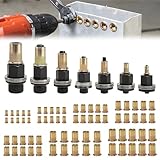 VUTYNKO 7 Stück Nietmutternzange Set, Nietenzange Nietmuttern Set mit 70 Muttern, Einpressmuttern...