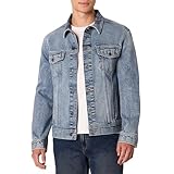 Amazon Essentials Herren Regular-Fit Denim-Jacke mit geringem Stretchanteil, Hell Getönt, XL