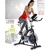 Sportstech Ergometer Heimtrainer mit 22KG Schwungrad & Multiplayer APP | Hometrainer Fahrrad für...