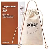 Arista Zungenreiniger aus Kupfer, Zungenschaber Kupfer, Mundgeruch Bekämpfen, Ayurvedischer...