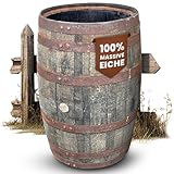 Temesso Originales schottisches Whiskyfass als Regentonne, Eichenfass, Holzfass, Whiskey Fass 190...