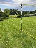 LFYSPORTS Tragbares Volleyballnetz Set Outdoor, Professionelles Volleyball-Set mit...