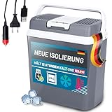 24 Liter Kühlbox elektrisch 12V 230V KÜHLEN und WÄRMEN elektrische Kühlbox mit USB Anschluss,...