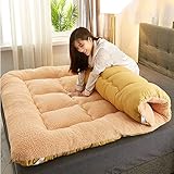 Dicke, tragbare japanische Futon-Matratze, weiche faltbare Bodenmatte, ideal für Doppel- und...