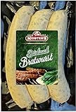 Meisters Bratwurst mit Bärlauch | Bärlauchbratwurst | Wurst zum Grillen und Braten | Grillwurst...