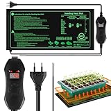Verdenu Heat Mat Heizmatte Pflanzen, 25 * 52 cm Heizmatte mit Digital Thermostat Controller Combo...
