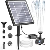 Biling Solar Springbrunnen für außen, 2.5W Solar Teichpumpe mit Filter Solar Brunnenpumpen, Solar...