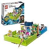 LEGO 43220 Disney Classic Peter Pan & Wendy – Märchenbuch-Abenteuer Spielzeug-Set, tragbares...