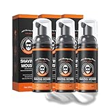 Rasierschaum für Männer, Shaving Foam for Men, Shaving Mousse, Rasierschaum mit Beruhigender...