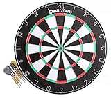 Masterdarts Dartscheibe mit 6 Darts Pfeile - Dartboard Ø45cm - Dartpfeile Metallspitze -...