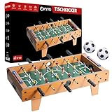 Kyto Tischkicker Kinder und Erwachsene, Kickertisch, Tischfussball 70x35cm, aus Holz, Ink. 2X Kicker...