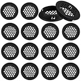DIKEBAO 20PCS Schwarze Lüftungsgitter Rund 35mm Belüftungsgitter Edelstahl Entlüftungsloch...