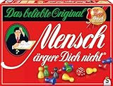 Schmidt Spiele 49020 Mensch ärgere dich nicht Jubiläumsausgabe, mit Figuren und Würfeln aus Holz