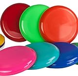 SchwabMarken Frisbee Disc/Frisbees/Wurfscheiben farblich gemischt 10 Frisbee bunt gemsicht - Nicht...