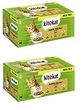 KITEKAT Portionsbeutel Multipack in Sauce 3 Varietäten (2X 48x85g, Bunte Vielfalt)