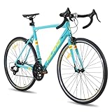 Hiland 28 Zoll Rennrad 14 Gang, Aluminium Rahmen 700c Rennrad, 570mm Rahmen City Pendler Fahrrad...