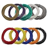 Evemodel 100m Kabel / Litze 0.12mm² 1A zehn Farben Neu