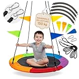 Campela Nestschaukel 100 cm – Höhenverstellbar bis 170 cm, 150 kg Tragkraft – Wetterfestes...