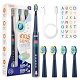 Seago Elektrische Zahnbürste Kinder ab 6, Kinderzahnbürste mit Smart Timer, 4 Weiche...