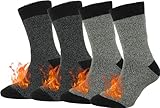 BomKinta Thermosocken für Herren, warme Wintersocken für kaltes Wetter, Crew-Socken, gemütlich,...