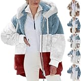 Generisch Damen Hoodie Mit Kapuze Kapuzenpullover Elegant Winter Baumwolle Sweatshirts Pullover...
