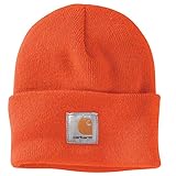 Carhartt, Herren, Carhartt Strickmütze mit Umschlag, Hellorange, OFA