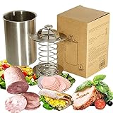 JasCherry Edelstahl Druck Schinken Kocher Schinkenpresse für Gesunde Wurst Hausgemachte Fleisch...