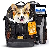 Schleppo Hunderucksack bis 9kg | Rucksack für Hunde | Extrem hoher Atmungsaktiver Hunde Rucksack...