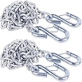Tnyeobae 137,2 cm lange Anhänger-Sicherheitskette mit 2 x 5/16-Zoll-Federhaken,...