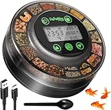 Papettly Futterautomat Aquarium, Automatischer Fischfutterautomat für Aquarium mit Timer,...