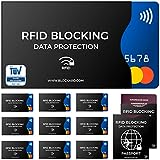 TÜV geprüfte RFID Blocking NFC Schutzhüllen (12 Stück) für Kreditkarten EC-Karten Bankkarten...
