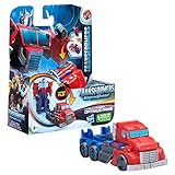 Transformers Spielzeug EarthSpark 1-Step Flip Changer Optimus Prime, Action-Figur (10 cm),...