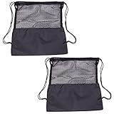 XPEX 2 Stücke ballnetz Basketball Tasche Balltaschen Nylon Net Tasche mit Schultergurt tragbare...