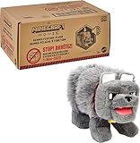 Mattel Minecraft Interaktives Plüschtier mit Sound & beweglichem Mund, Dennis der Wolf, inspiriert...