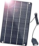 FlexSolar Solar Ladegerät USB 6W 5V Hochleistungs-monokristallines Modul, wasserdichtes...