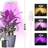 Sondiko Pflanzenlampe, Pflanzenlampe Led Vollspektrum Bis Zu 140CM Höhe Mit 72 LEDs, 3...