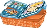 P:os 34242 - Pokémon Brotdose für Kinder mit 3 Fächern, Lunchbox aus Kunststoff mit...