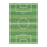 Dekora, Essbare Fußballfeld Tortendeko, Geburtstagskuchendeko für Kinder, Personalisiere deine...